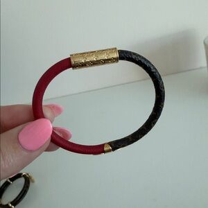 Louis Vuitton Daily Confidential Bracelet Red
